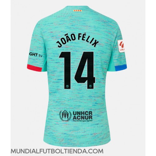 Camiseta Barcelona Joao Felix #14 Tercera Equipación Replica 2023-24 mangas cortas